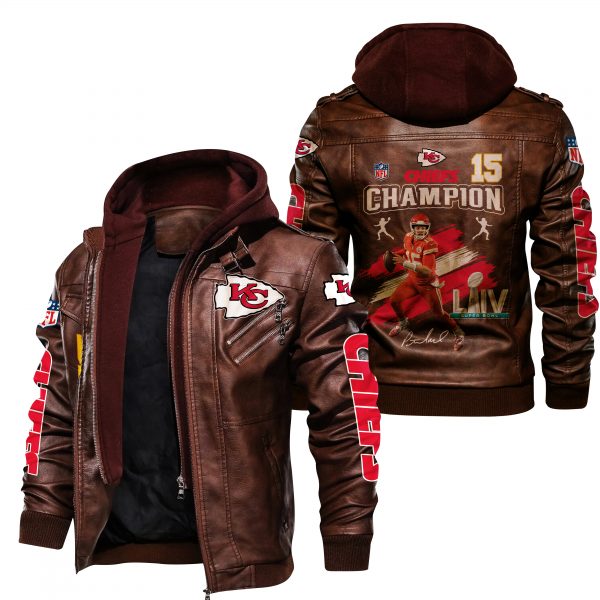 kc chiefs leather jacket